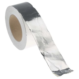 RS PRO Non-Conductive Metallic Tape Aluminium Foil Backing 50mm x 50m -20°C to 110°C 146-8963