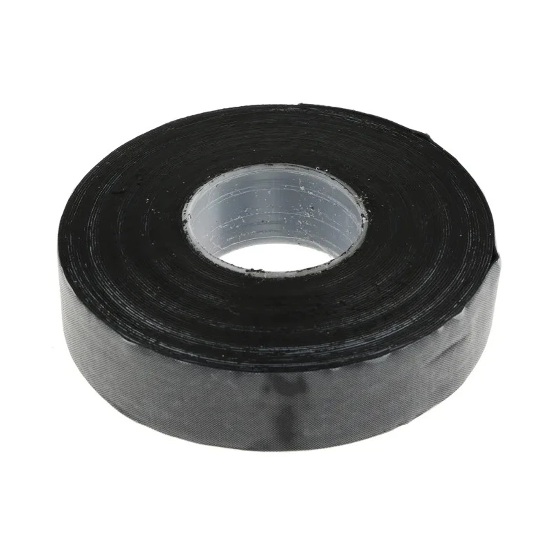 RS PRO Black Self-Amalgamating Tape 25mm Width x 10m Length Polyisobutylene Backing 0.5mm Thickness 146-8998