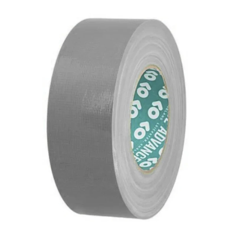 Advance Tapes Silver Duct Tape, 50mm Width x 50m Length, Polycoated Backing, Rubber Resin Adhesive AT175