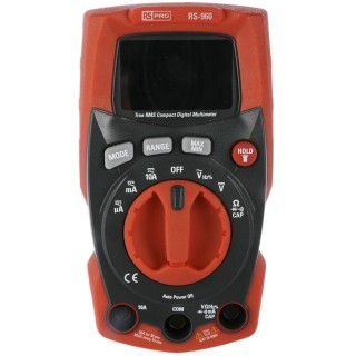 RS PRO Handheld Digital Multimeter 600V True RMS LCD Display Model RS-960