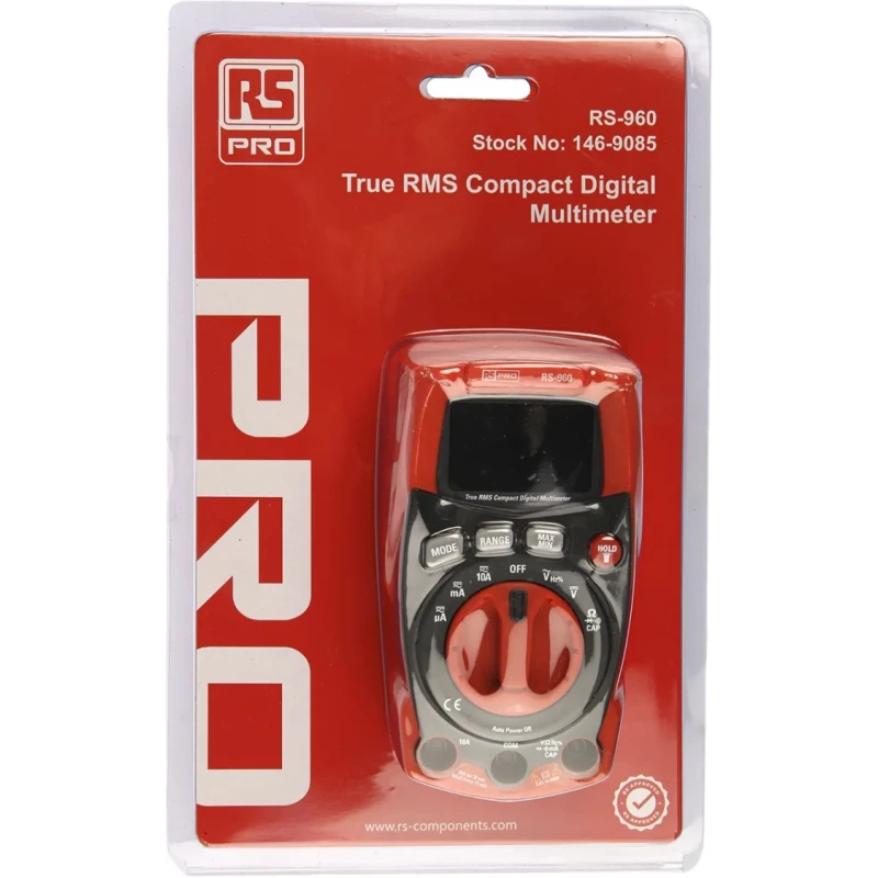 RS PRO Handheld Digital Multimeter 600V True RMS LCD Display Model RS-960