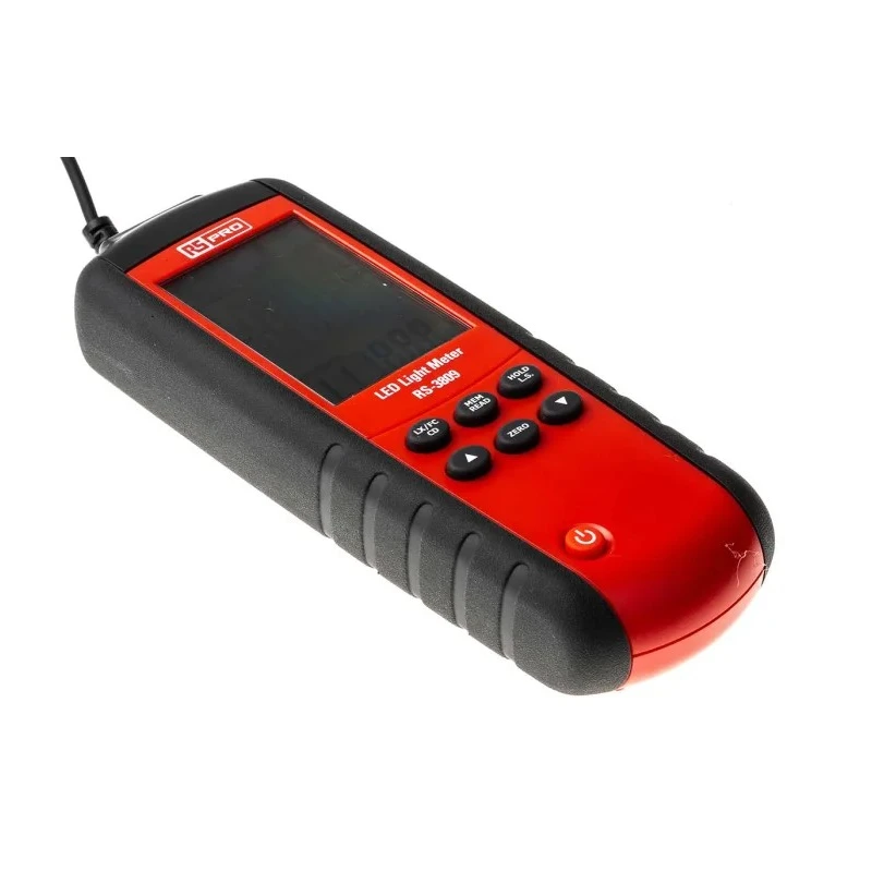 RS PRO RS-3809 Light Meter, 40lx to 400000 lx Measurement Range, ±3% Accuracy RS-3809