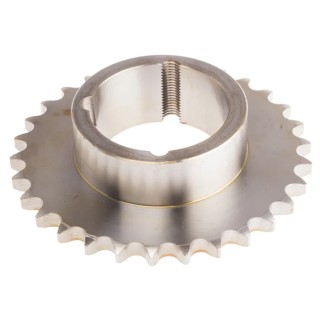 RS PRO Steel 30 Tooth Taper Bush Sprocket 12 B-1, Pitch Diameter 182.25mm, Width 45mm, Model 183-158