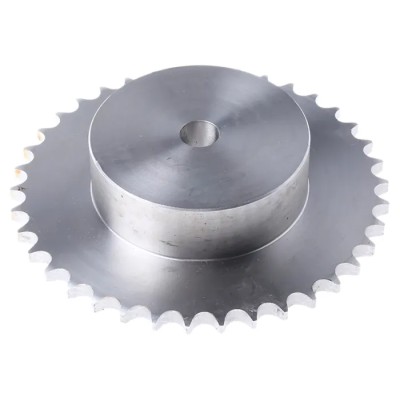 RS PRO 38 Tooth Steel Pilot Bore Sprocket 08 B-1, Bore Diameter 12.7mm, Pitch Diameter 153.8mm, Sprocket Width 40mm 183-170