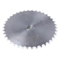 RS PRO 38 Tooth Steel Pilot Bore Sprocket 08 B-1, Bore Diameter 12.7mm, Pitch Diameter 153.8mm, Sprocket Width 40mm 183-170