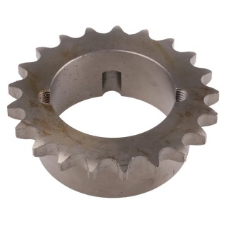 RS PRO 21 Tooth Steel Taper Bush Sprocket 12 B-1 with 127.82mm Pitch Diameter 45mm Width 183-445
