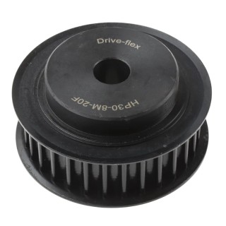 RS PRO Steel Timing Belt Pulley 20 mm Belt Width, 8 mm Pitch, 30 Teeth PB PULLEY 8M-20MM 30T