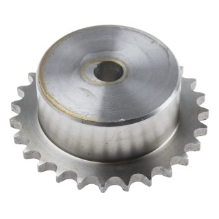 RS PRO 27 Tooth Pilot Bore Sprocket 06 B-1 Steel 9.53mm Bore Diameter 40mm Width 183-710