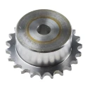 RS PRO 23 Tooth Pilot Bore Steel Sprocket 06 B-1, Bore Diameter 9.53mm, Pitch Diameter 69.95mm, Width 40mm, Model 183-697