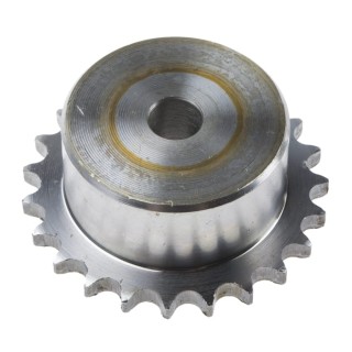 RS PRO 23 Tooth Pilot Bore Steel Sprocket 06 B-1, Bore Diameter 9.53mm, Pitch Diameter 69.95mm, Width 40mm, Model 183-697