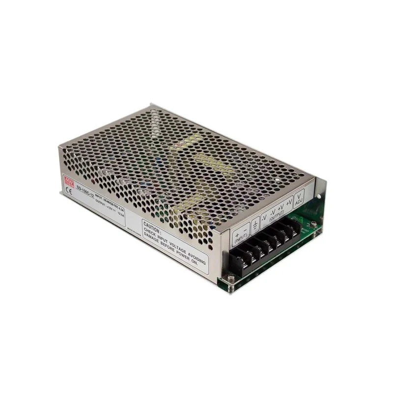 MEAN WELL Enclosed Regulated Isolated DC-DC Converter Chassis Mount 24V DC Output 72-144V DC Input 151.2W SD-150D-24
