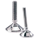 Nu-Tech Engineering M16 70 mm Diameter Adjustable Foot Stainless Steel 2000 kg Static Load Capacity 10 ° Tilt Angle A080/008