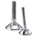Nu-Tech Engineering Adjustable Foot M20 Thread 100 mm Base Diameter Stainless Steel 3000 kg Static Load Capacity 10 A080/009