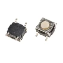 Omron IP67 Cream Tactile Switch Button 0.55 mm SPST 50mA 24 V dc Surface B3S-1000