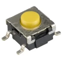 Omron Black Tactile Switch Button 0.55 mm SPST 50mA 24 V dc Surface Mount B3S-1002