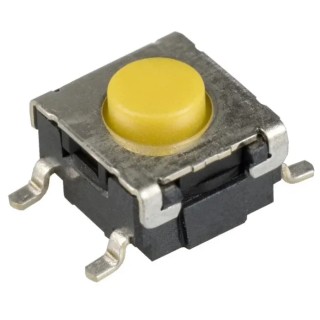 Omron Black Tactile Switch Button 0.55 mm SPST 50mA 24 V dc Surface Mount B3S-1002