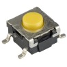 Omron Black Tactile Switch Button 0.55 mm SPST 50mA 24 V dc Surface Mount B3S-1002
