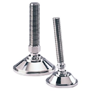 Nu-Tech Engineering Stainless Steel M24 100 mm Diameter Adjustable Foot 4000 kg Static Load Capacity 10° Tilt Angle A080/010