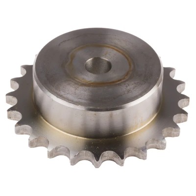 RS PRO 24 Tooth Pilot Bore Sprocket 08 B-1 Steel, Bore Diameter 12.7mm, Pitch Diameter 97.29mm, Width 40mm, Model 183-861