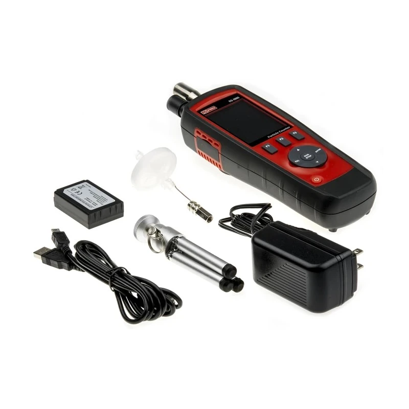 RS PRO Data Logging Particle Counter with Temperature Humidity & CO Measurement RS-9880