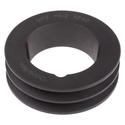 RS PRO Pulley Steel Cast Iron Bore 42mm Suitable for XPZ SPZ Z Belts SPZ/Z PULLEY 85X2