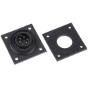 Bulgin Circular Connector 6 Contacts Flange Mount Standard Buccaneer Series Plug Male IP68 250V 5A PX0767/P