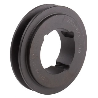RS PRO Pulley Cast Iron, Steel Bore Diameter 42mm SPA/A PULLEY 106 X 1