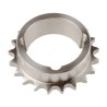 RS PRO Steel 21 Tooth Taper Bush Sprocket 08 B-1, Pitch Diameter 85.22mm, Width 25mm, Model 184-454
