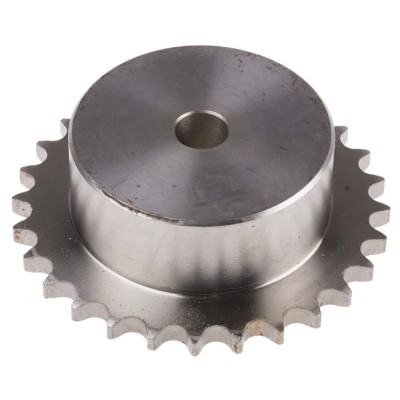 RS PRO 28 Tooth Pilot Bore Steel Sprocket 06 B-1, Bore Diameter 9.53mm, Pitch Diameter 85.07mm, Width 40mm Model 184-381
