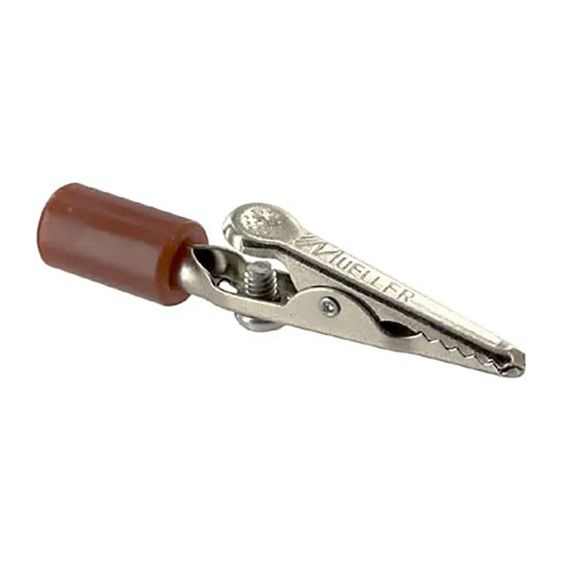 Mueller Electric Red Crocodile Clip 10A Insulated Steel Contact BU-60-HS-2