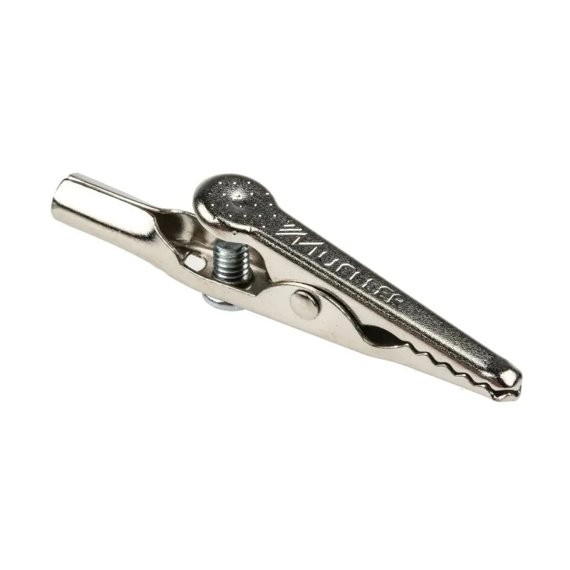 RS PRO Red Crocodile Clip Nickel Plated Steel Contact 10A BU-60S