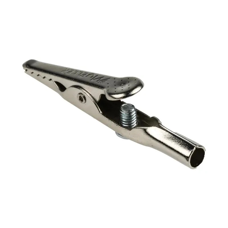 RS PRO Red Crocodile Clip Nickel Plated Steel Contact 10A BU-60S