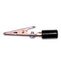 Mueller Electric Black Crocodile Clip with Copper Contact, Insulated 10A Current BU-60CHS-0