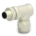 TE Connectivity Circular Connector Cable Mount Socket Male 8 Contacts M12 Threaded Right Angle IP67 T4113012081-000