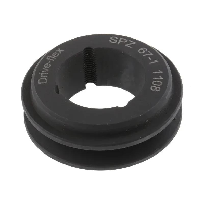RS PRO Pulley Cast Iron, Steel Bore Diameter 28mm, Compatible with XPZ, SPZ & Z Belts SPZ/Z PULLEY 67X1