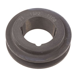 RS PRO Pulley Cast Iron, Steel Bore Diameter 28mm SPZ/Z PULLEY 71X1
