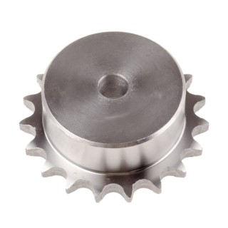 RS PRO 19 Tooth Steel Pilot Bore Sprocket 08 B-1, Bore Diameter 12.7mm, Pitch Diameter 77.06mm, Sprocket Width 35mm 184-741