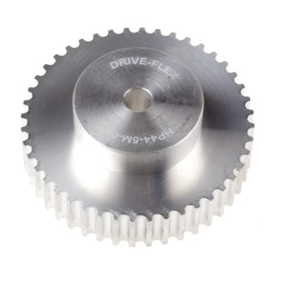 RS PRO Timing Belt Pulley Aluminium 9 mm Belt Width 5 mm Pitch, 44 Teeth PB PULLEY 5M-09MM 44T