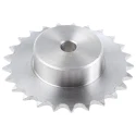 RS PRO 25 Tooth Pilot Bore Sprocket 05 B-1 Steel, Bore Diameter 8mm, Pitch Diameter 76mm, Width 40mm 184-729