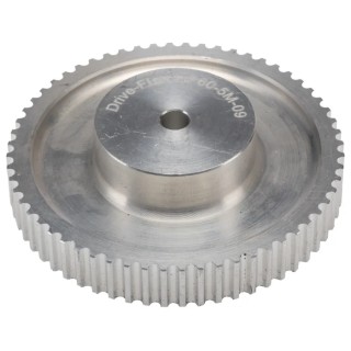 RS PRO Timing Belt Pulley Aluminium 9 mm Belt Width 5 mm Pitch 60 Tooth PB PULLEY 5M-09MM 60T
