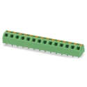 Phoenix Contact SPTAF 1/14-5.0-IL Series Angled Wave Soldering Mount PCB Terminal Block, 14 Contacts, 5 mm Pitch, 16 1862398
