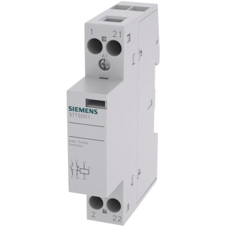 Siemens Contactor 24V DC Coil, 2-Pole, 20A, 2.6W Power Rating, 230V AC, 1 NO/1 NC 5TT5001-2