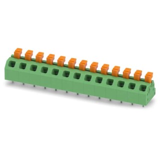 Phoenix Contact PCB Terminal Block SPTAF 1/13-5.0-LL Series Angled 13 Contacts, 5 mm Pitch, 320V, 13.5A 1864545