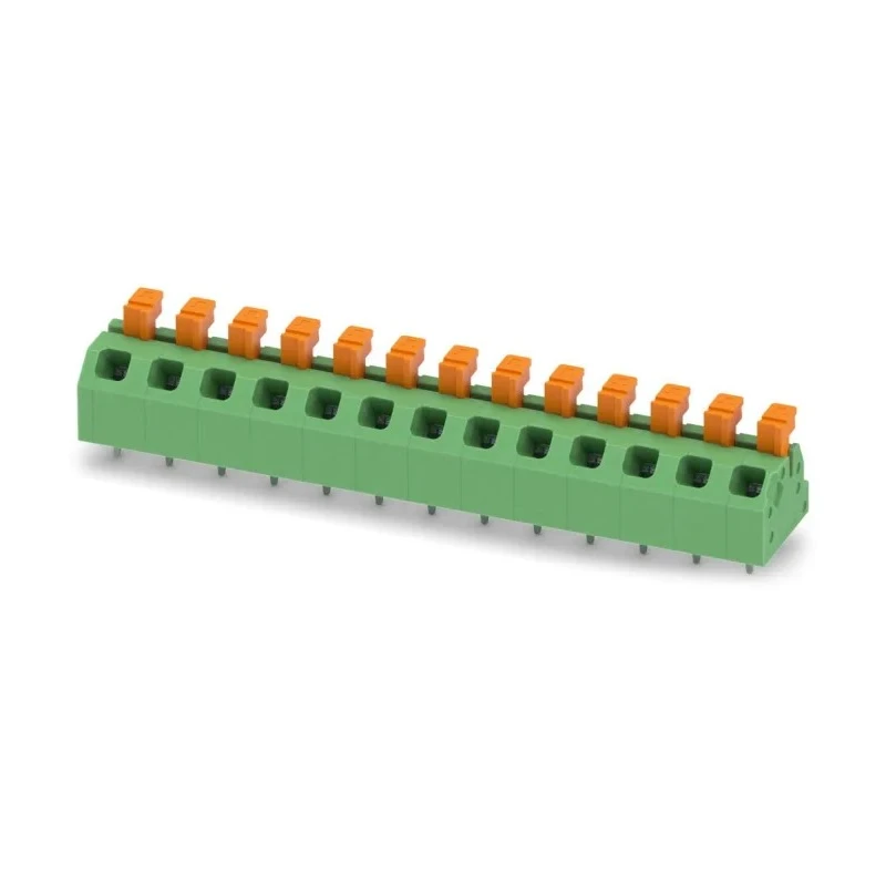 Phoenix Contact PCB Terminal Block SPTAF 1/13-5.0-LL Series Angled 13 Contacts, 5 mm Pitch, 320V, 13.5A 1864545