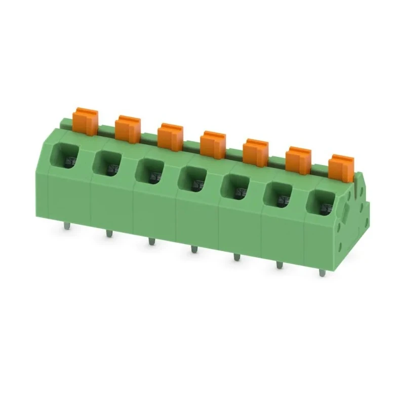 Phoenix Contact Angled Wave Soldering Mount PCB Terminal Block, 7 Contacts, 5 mm Pitch, 2 Rows, Polyamide Housing 1862466