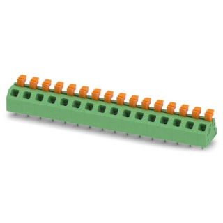 Phoenix Contact Angled PCB Terminal Block 16 Contacts 5 mm Pitch 13.5A Polyamide Housing 2 Row 1864574
