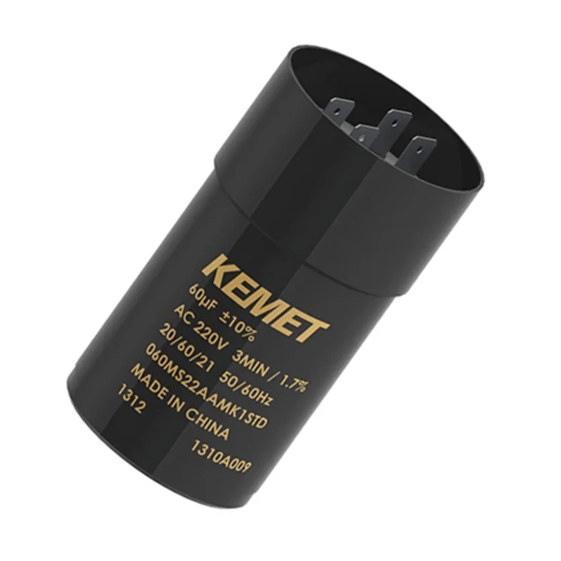 KEMET Aluminium Electrolytic Capacitor 60μF 260V ac Cylindrical Can Snap-in 060MS26ACMA1STD