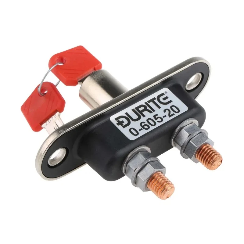 RS PRO Battery Isolator Switch, 100A, 24V DC, Metal Casing, Panel Mount 325-4856