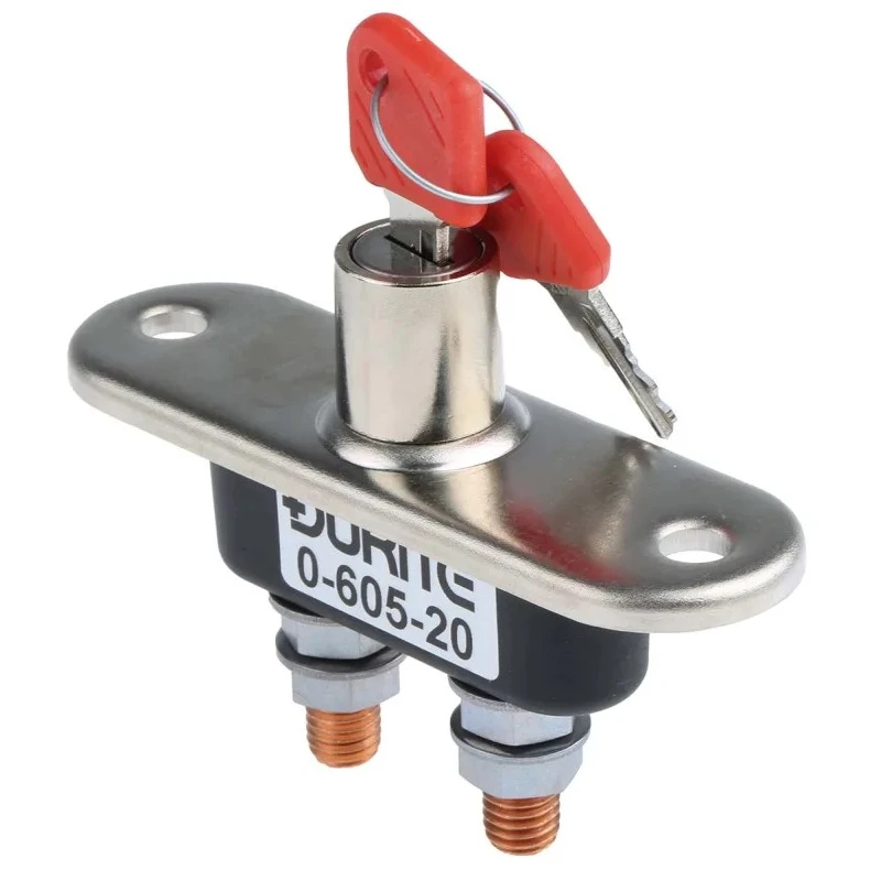 RS PRO Battery Isolator Switch, 100A, 24V DC, Metal Casing, Panel Mount 325-4856