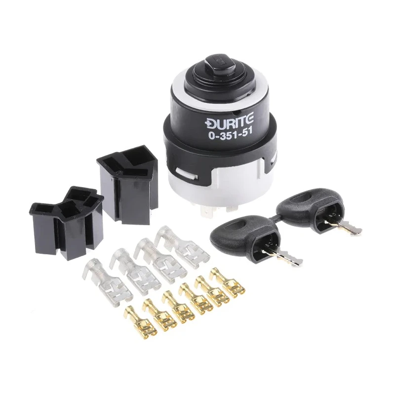 RS PRO Automotive Ignition Switch 70A 4-Way, Off-Start Operation, Key Trapping, 24V DC 325-4862